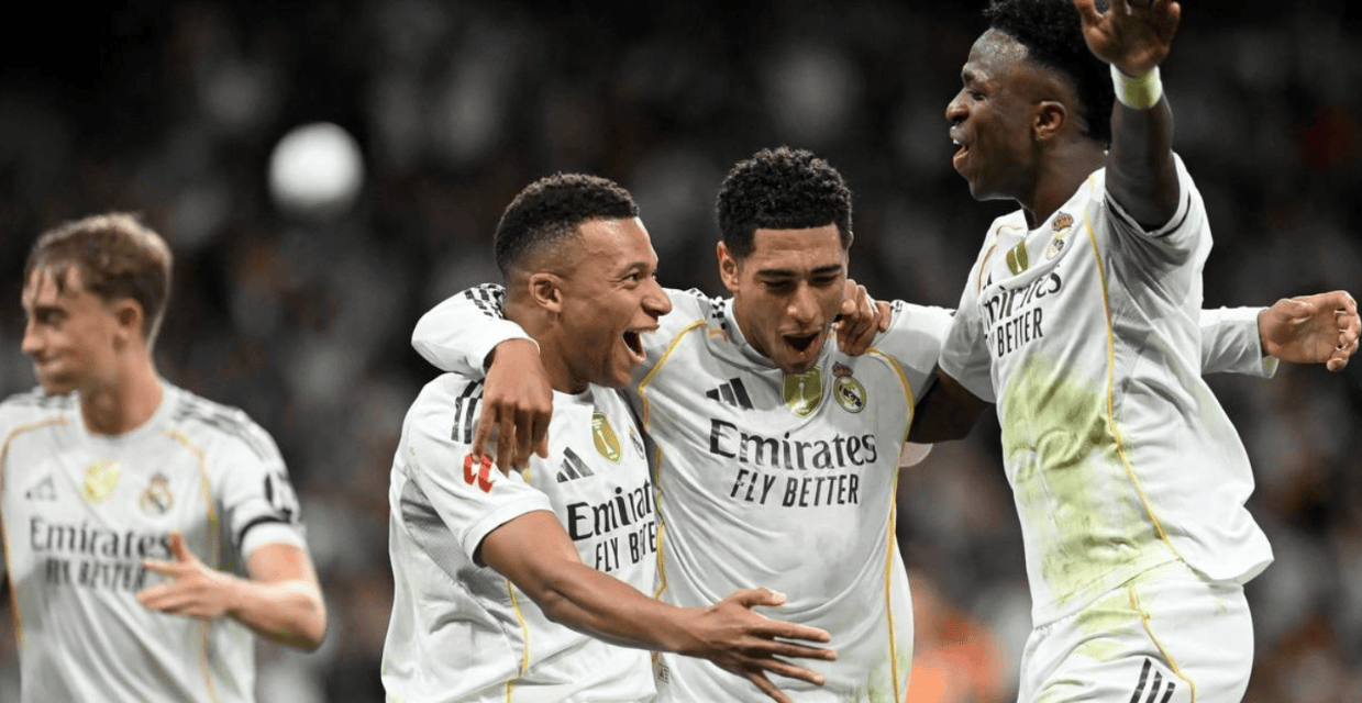 皇马踢疯了：甩开巴萨8分，姆巴佩炸裂表演，连续8场西甲破门